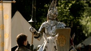The Flower Knight, Loras Tyrell, at the Hand's Tourney where he defeated Gregor Clegane, aka The Mountain
