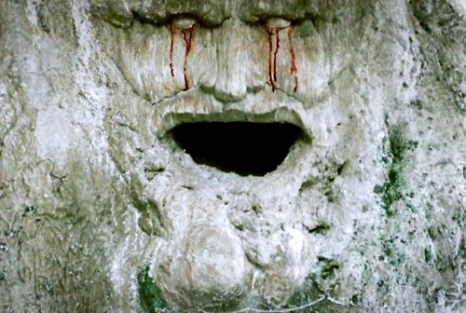 A face carved into a weirwood tree thousands of years ago by the Children