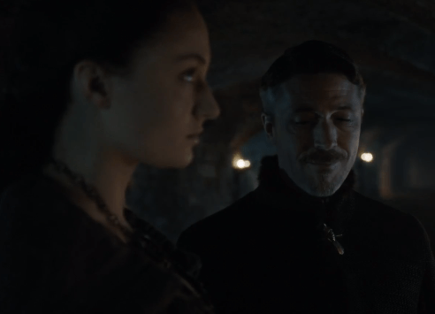 Baelish smirks as if to imply he knows more about Lyana and Rhaegar