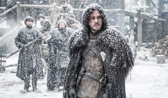 Jon Snow returns to the Wall, snow falling harder than ever