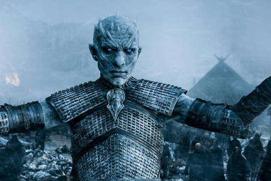 The Night King raising up his wights
